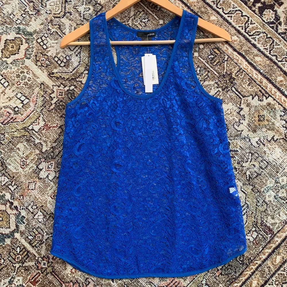 NWT BLOOMINGDALES LACE TANK